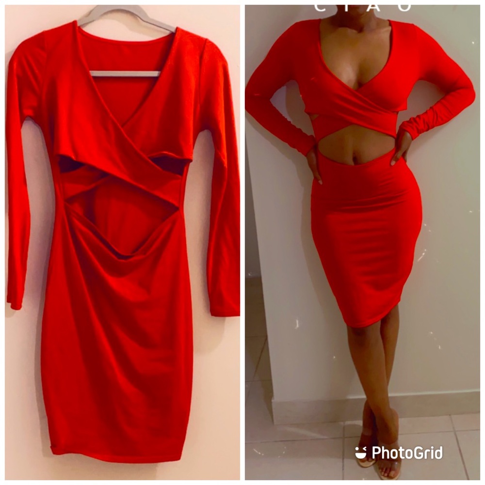 Sexy red dress